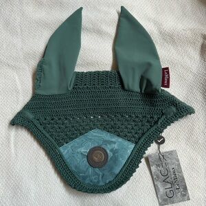 NWT Le Mieux Sage Glacé Fly Veil - XL (Warmblood/Over Sized)